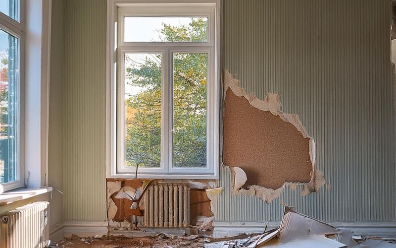 Rivning & avväxling bärande vägg villa. Ulvsunda, Alvik