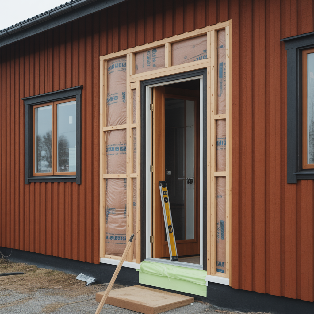 montera ytterdorr i traregelvagg guide steg for steg