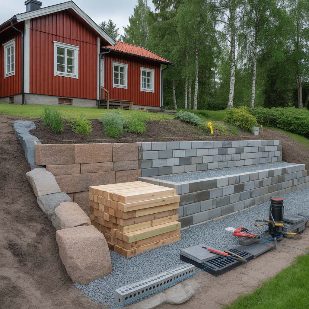 stodmur i tradgard kostnad bygglov och materialval