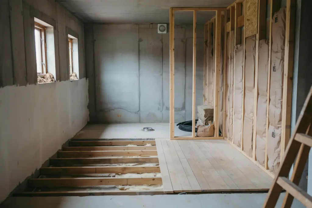 renovera k llaren utan fuktproblem r tt uppbyggnad av v ggar golv och ventilation