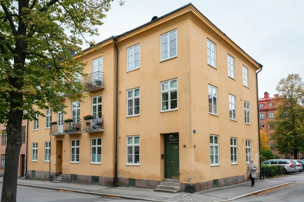 fasadrenovering och f nsterbyte p flerbostadshus i traneberg alvik