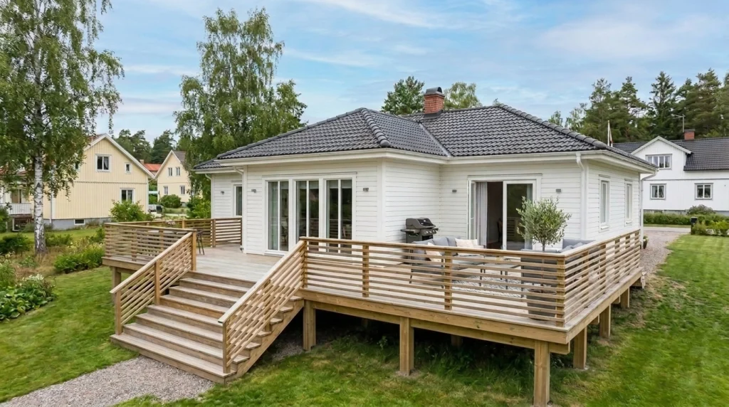 bygga altan pooldack alvik bromma stockholm