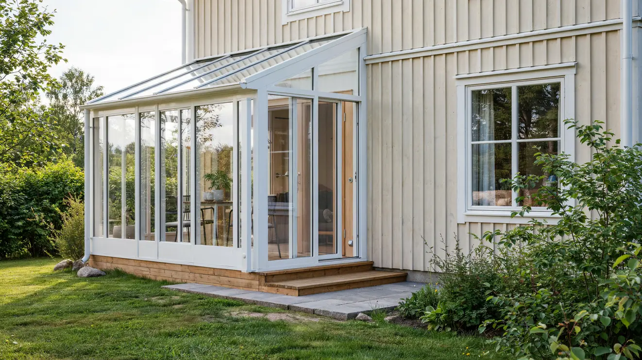 bygga uterum inglasad veranda alvik bromma stockholm